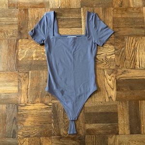 Aritzia Shortsleeve Squareneck Contour Bodysuit
